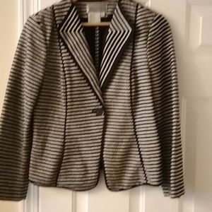 Worth Short Jacket Black/White